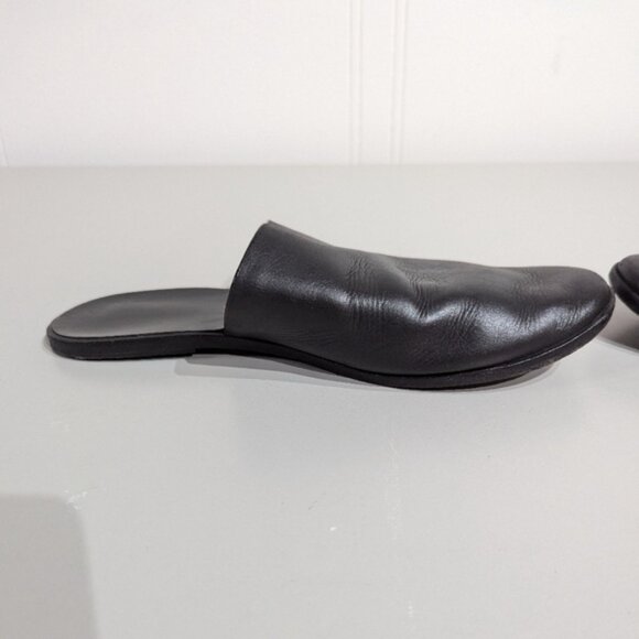 Tkees Ines Leather slide on mules - size 7B - Black - Picture 6 of 11